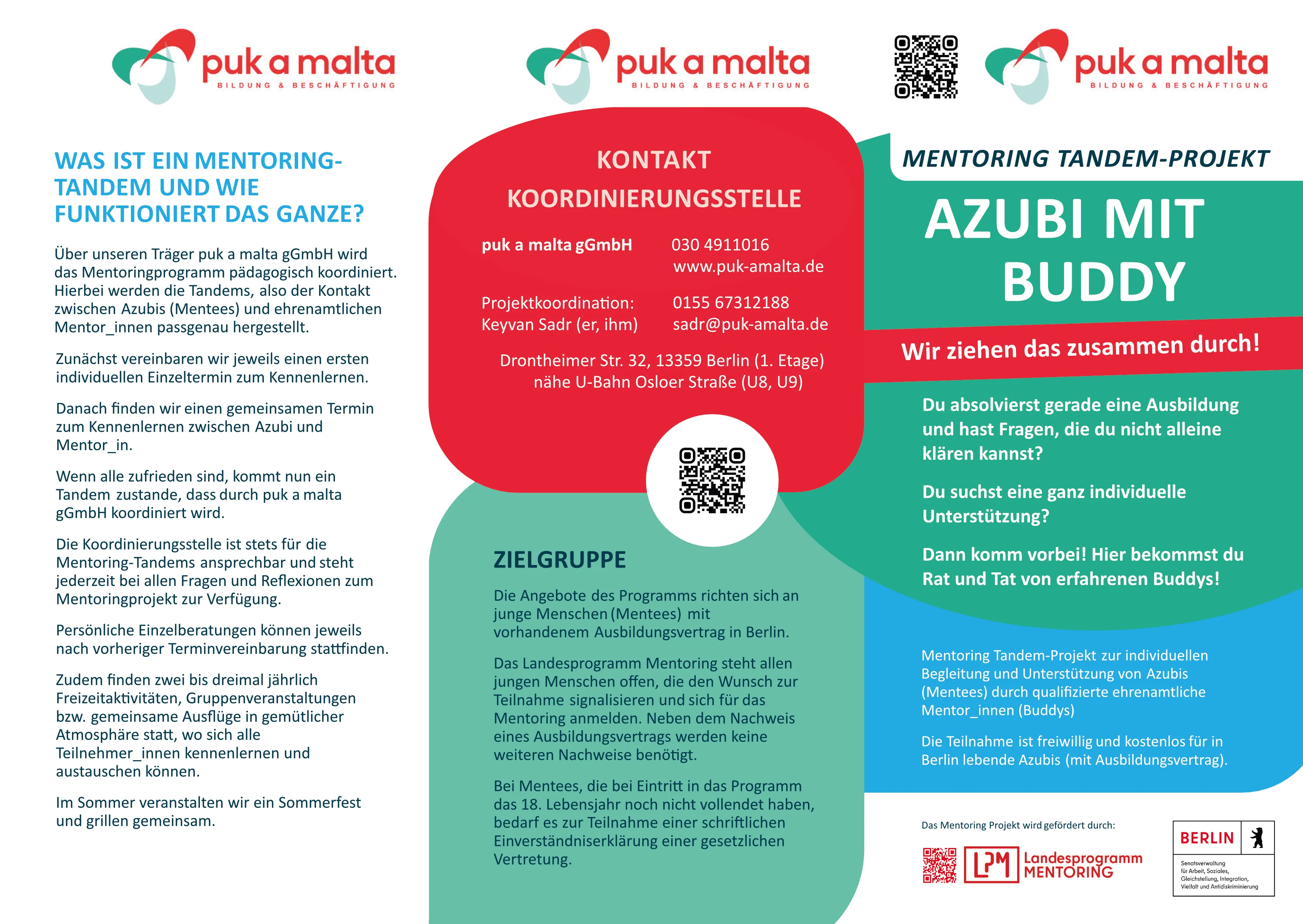 Flyer Mentoring Tandem Projekt WebP 1